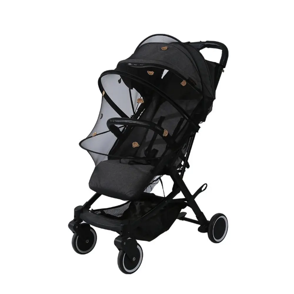 Breathable Mesh Baby Stroller Mosquito Net Full Coverage Universal Cart Insect Netting with Zipper Stroller Mosquito Cover