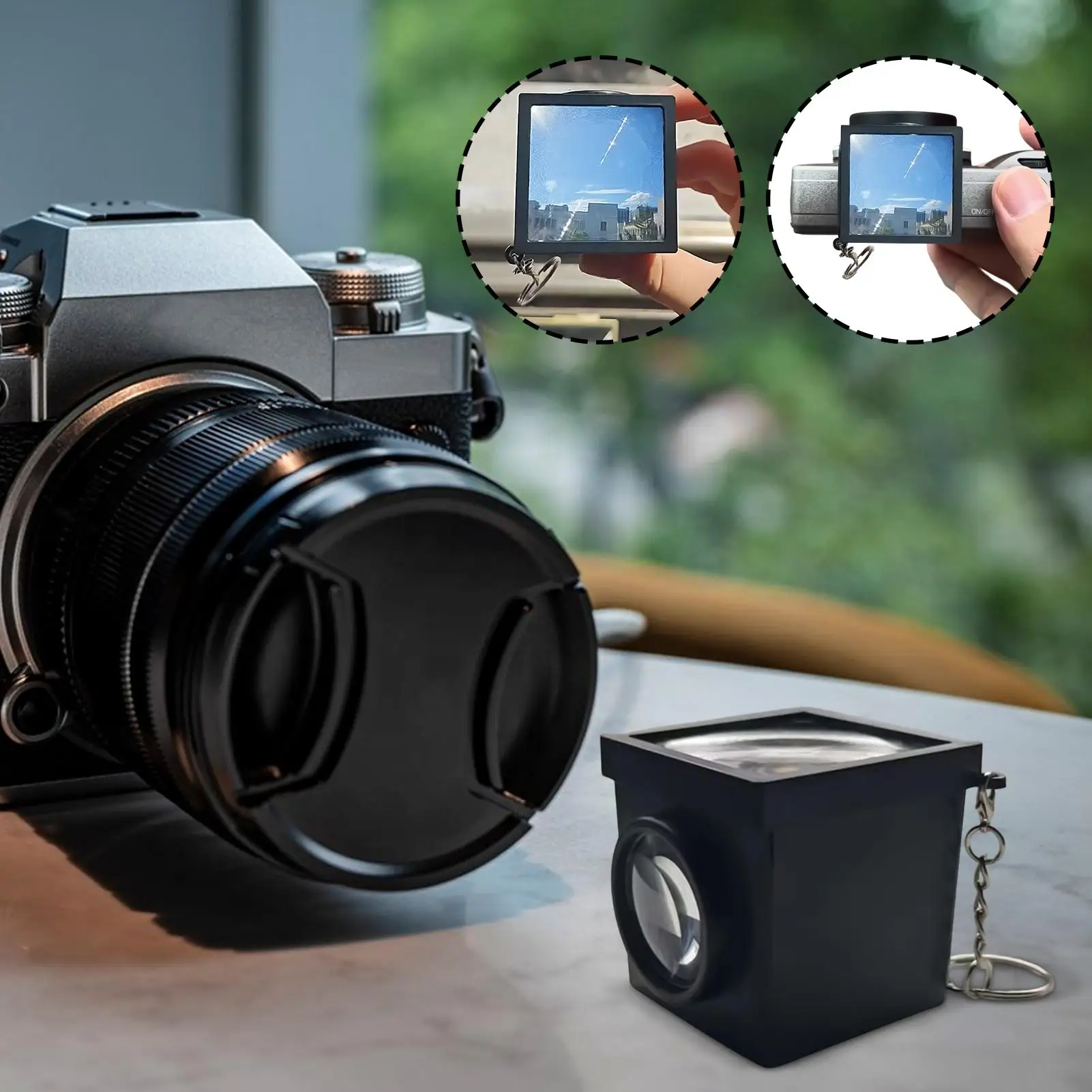 Camera Viewfinder 50mm Bright Viewing Screen Camera Replacement Waist Level Finder For Street Photography Landscape Photo Taking