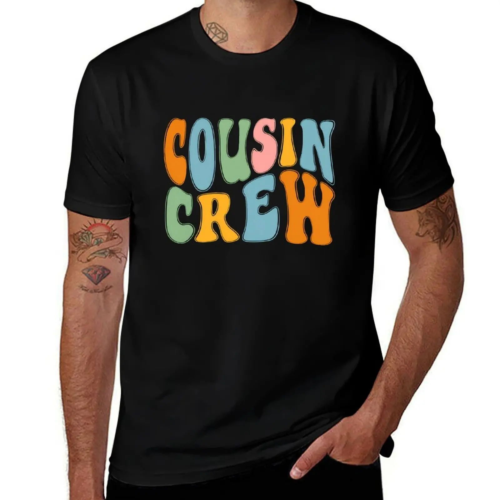 

Cousin Crew Matching Family Reunion T-Shirt Stylish Squad Tee T-Shirt funny shirt cotton Man t-shirt mens plain t shirts