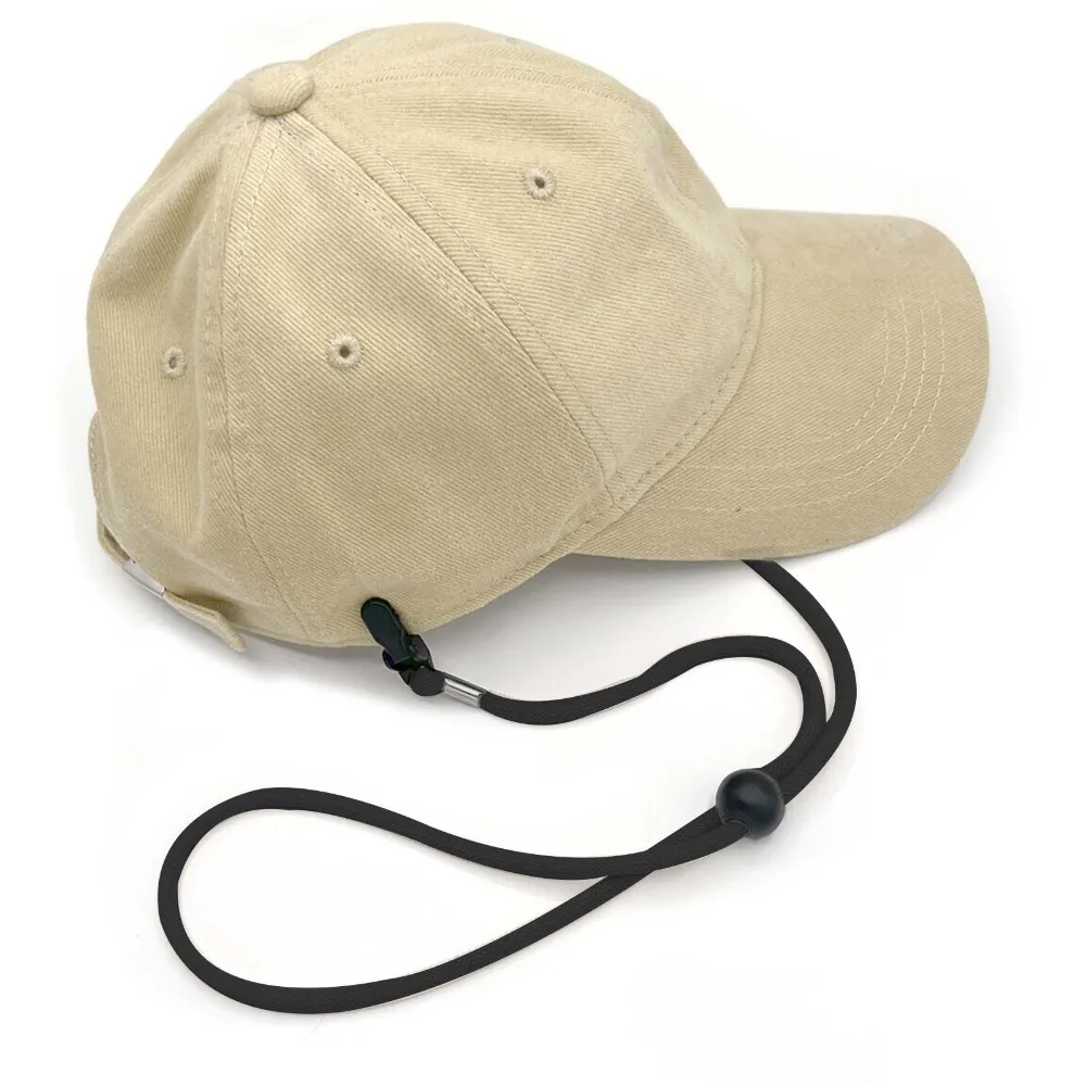 Adjustable Hat Retainer Hat Chin Cord Boating Riding Windproof Hat Strap Clips For Wind Elastic Anti-drop Rope Mask Lanyard