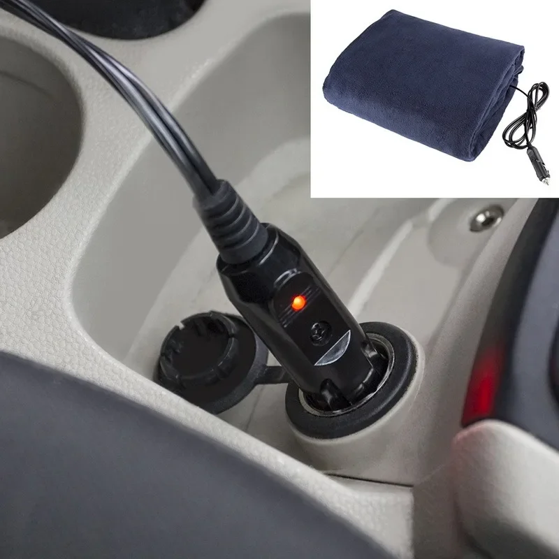 1pcs 12V Car Electric Heated Blanket Energy Saving Warm Autumn Winter Car Electric Blanket Heating RV SUV Truck