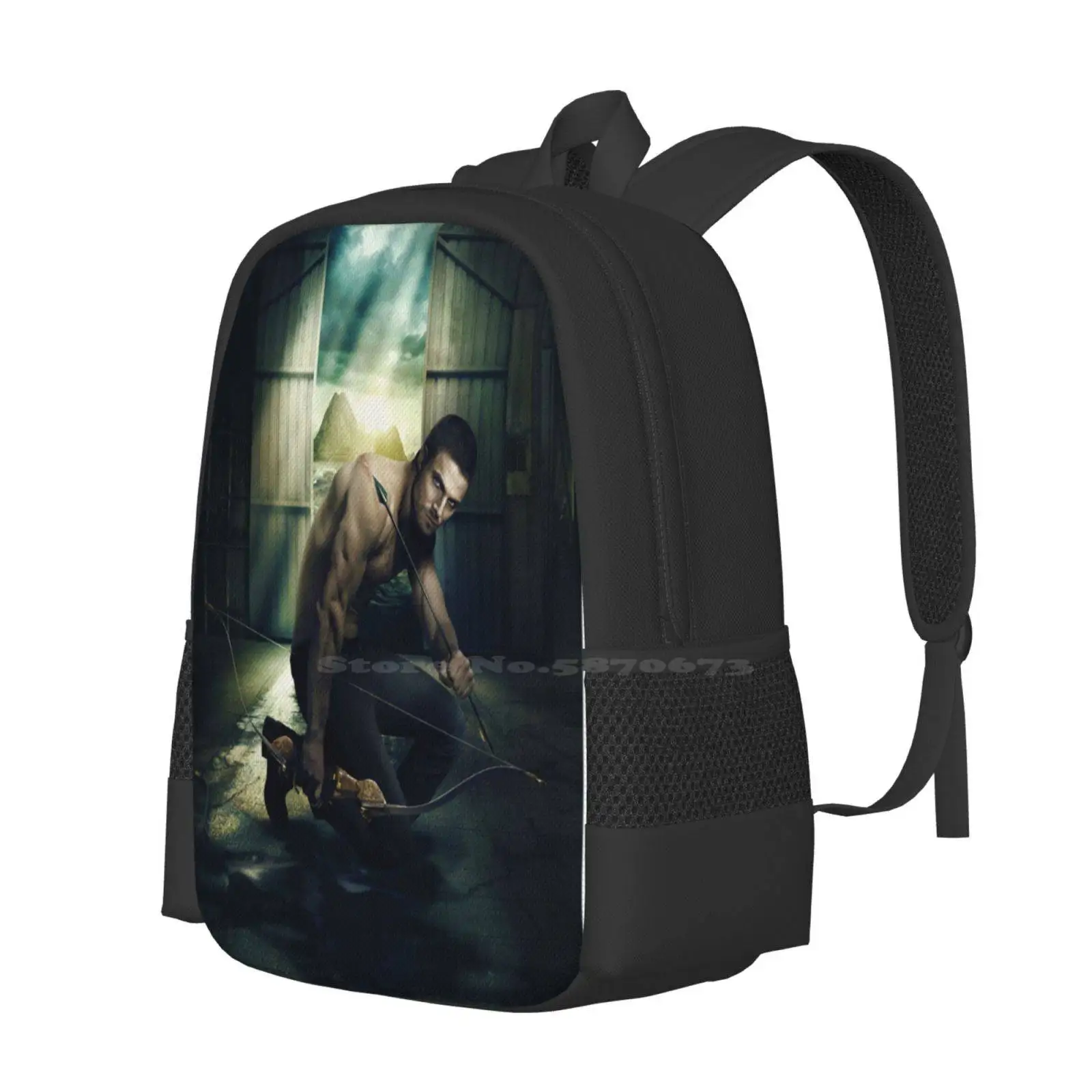 Arrow Oliver Queen Green Arrow Hot Sale Schoolbag Backpack Fashion Bags Oliver Queen Olicity Stephen Amell Green Arrow