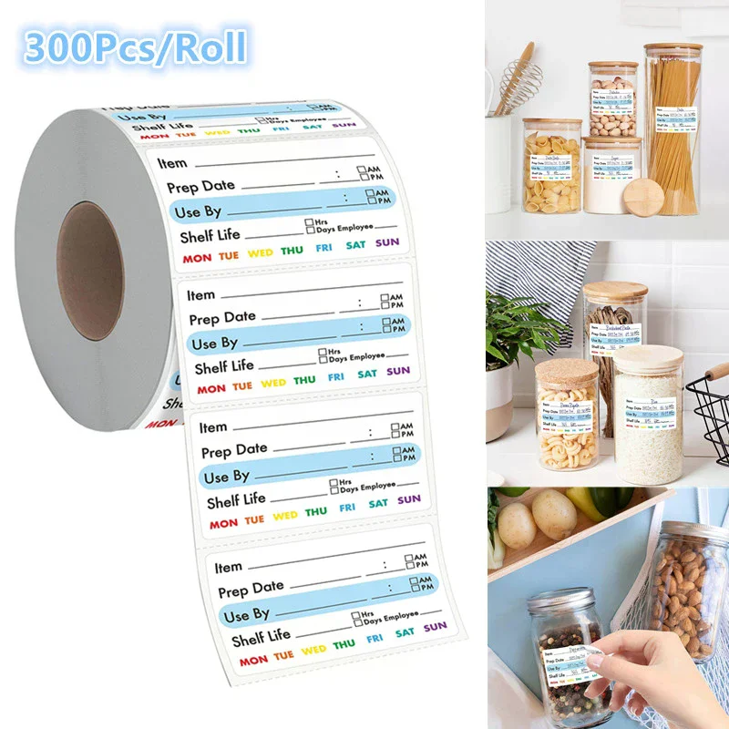 300 Stuks/Roll Keuken Datum Vo - Snacks Food Labels recensie en prijs