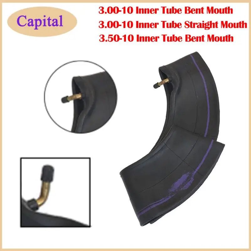Motorcycle Tire 3.00/3.50-10 Inner Tube for Gas Electric Scooter Tiger Driver Cart Accessories