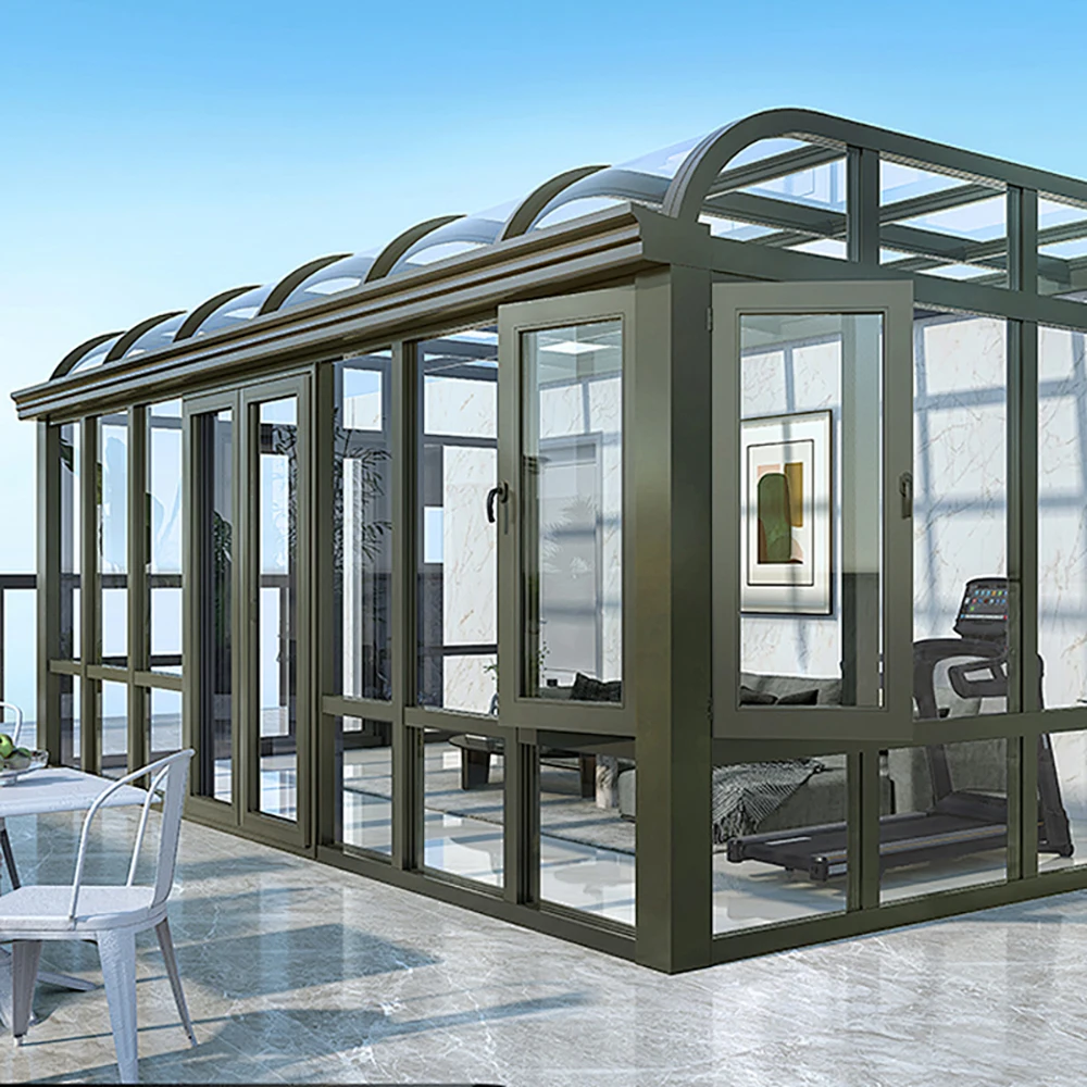 Any Size Custom Aluminum Sunroom Tempered Glass All Season Weatherproof Energy Efficient Residential Backyard Garden Patio Shelt