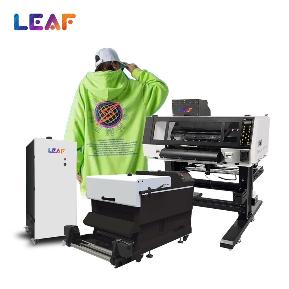 LEAF-DTF Inkjet impressão, Pet Film Printer Machine, 60 cm Dual i3200 cabeça, venda quente, produtos