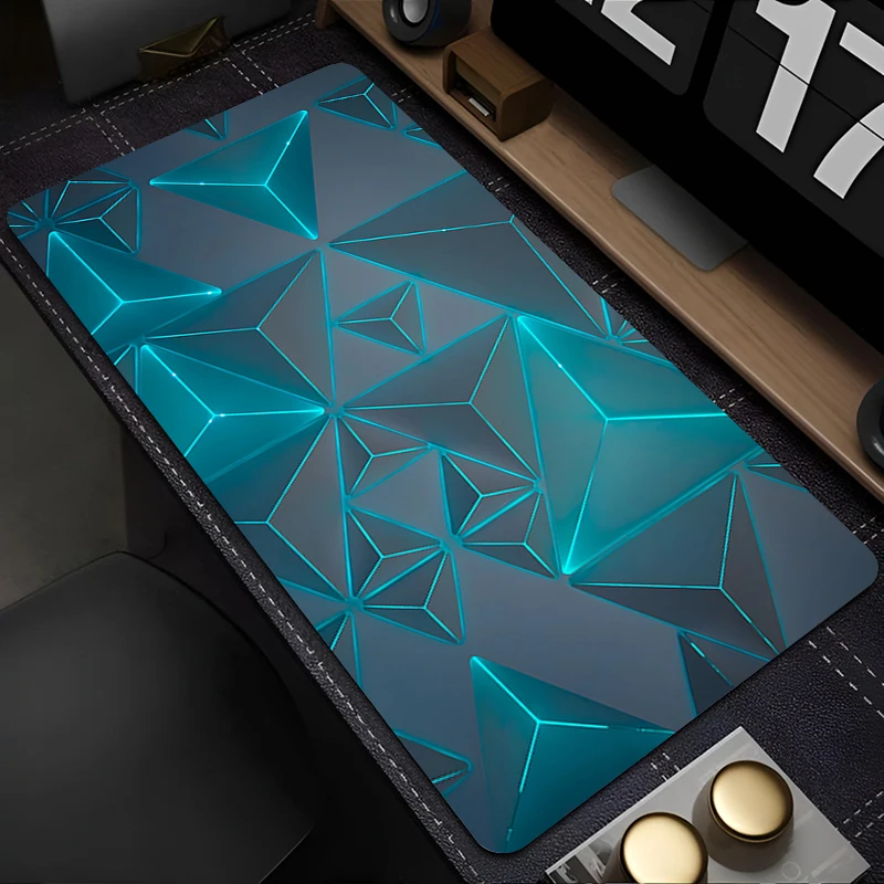 Anime Muismat Laptop Kantoorkast Toetsenbord Pad PC Bureaumat Grote muismat Geometrische abstractie Antislip rubberen verlengde pad