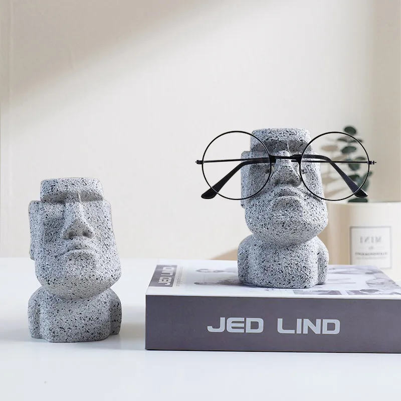 

Creative person avatar glasses display stand decoration display desktop glasses frame storage glasses holder furniture ornament