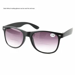 Bifocal Reading Glasses Sunglasses/Presbyopia Glasses HD Bifocal Glasses Convenient Glasses for Looking Far and Near