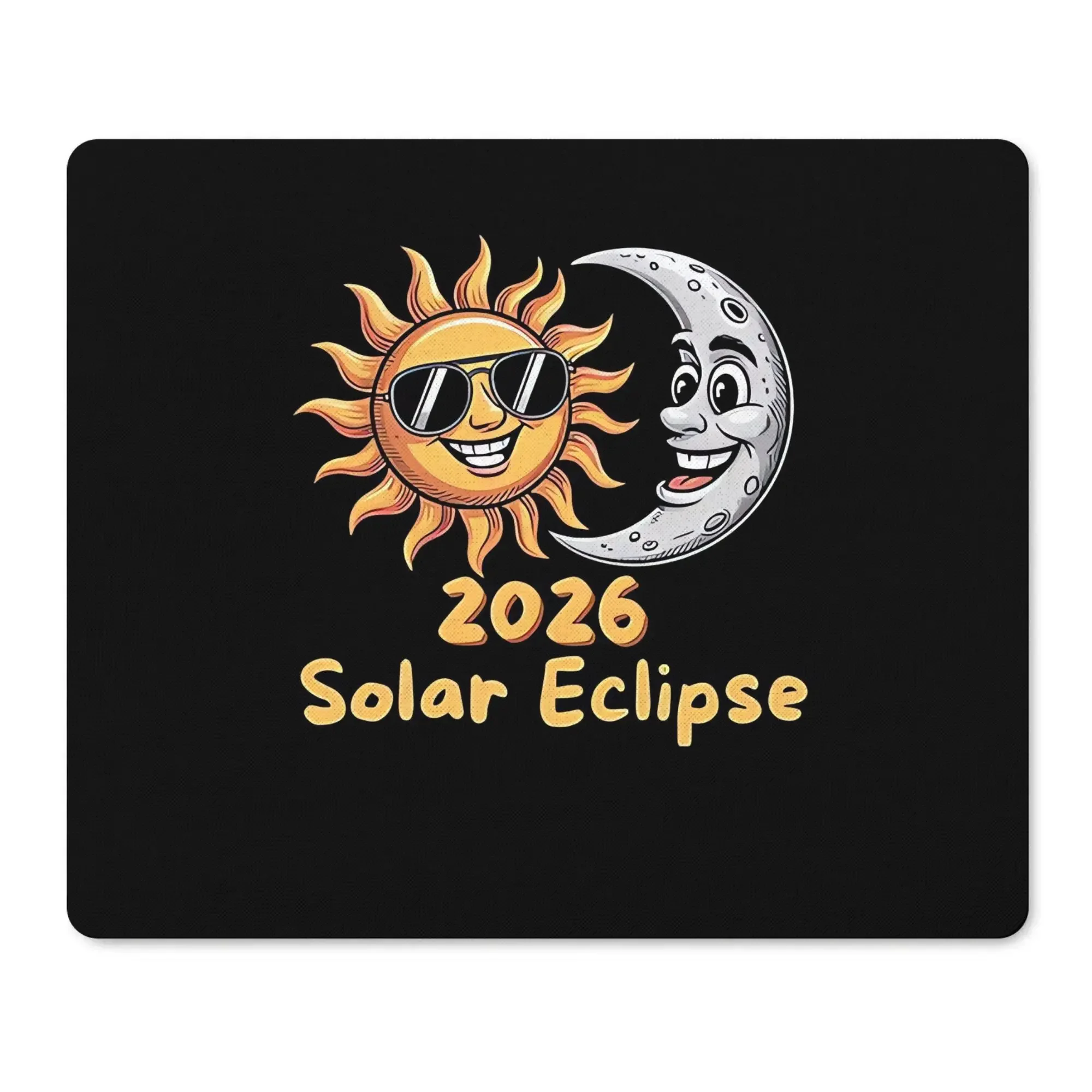 CIFBUY Gaming Mouse Pad Large Desk Mat Solar Eclipse 2026 Sun Moon Minimalist 80x40cm Durable Fabric for Office Home Creative