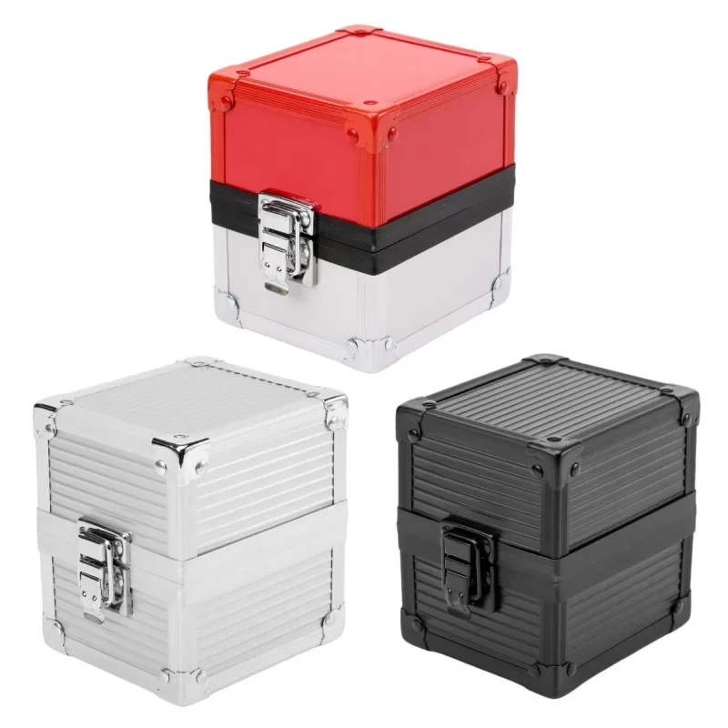 

Pokemon Ptcg Poké Ball Animation Characters DIY Metal Card Double Layer Storage Box Anime Classics Game Collection Cards Toy