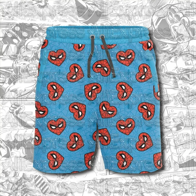 

2025 Summer Miniso Superhero Hulk Cartoon Children's Shorts Marvel Spider Man Boys' Shorts Boys' Summer Shorts Quick Drying