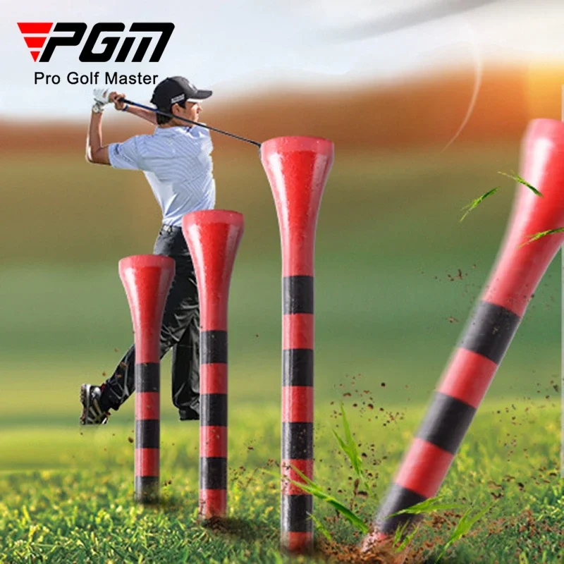 

PGM 100 шт., 83 мм, футболки для гольфа, разноцветное полосатое бамбуковое сиденье для мяча KIB-5