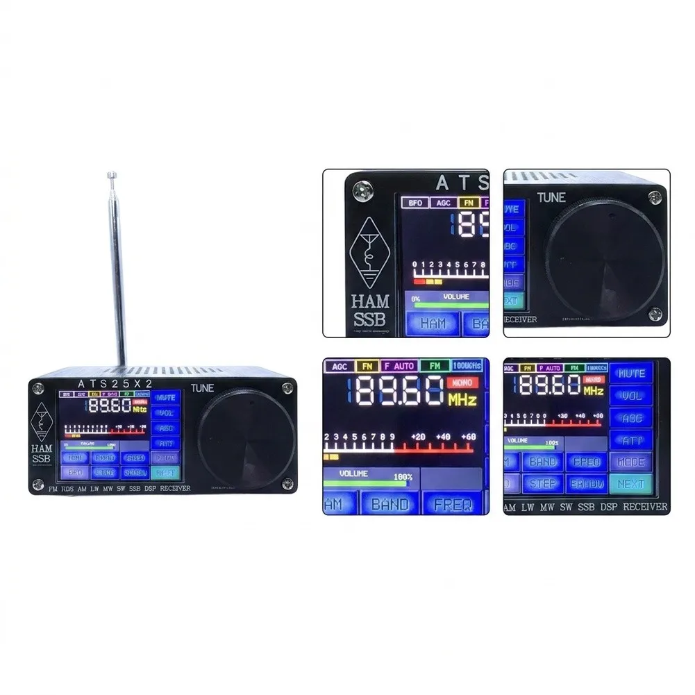 ATS25X2 Multi-Band Radio with WiFi Configuration For FM LW For MW SW For SSB Reception Aluminum Alloy Enclosure