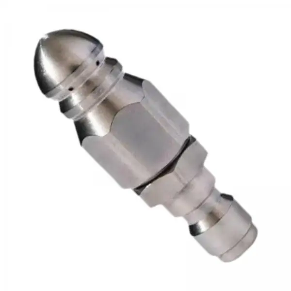 Alloy Pressure Washer Nozzle with 1 4 Quick Connect Rotating Sewer Jet Hose Nozzle for Drain and Tube Cleaning