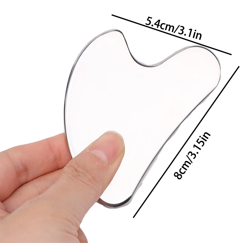 Face Guasha Scraper Stainless Steel Gua Sha Massager Body Neck Back Stress Relief Beauty Tool Skin Scraping Lymph Detox Massage