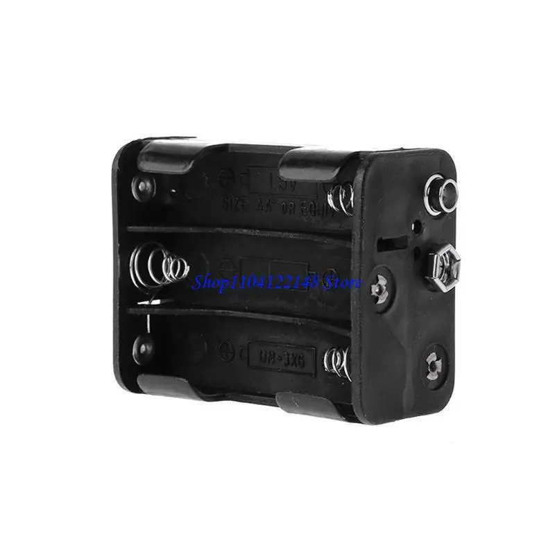 P9FA 6x1.5V AA Buckle Box for Case Cell DIY Clip Container Spring Buckle Battery Box