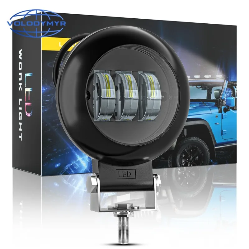 

Volodymyr 5" 30W Motorcycle LED Angel EyeWork Light Bar spot Lamp Offroad carBoat Truck SUv Pickup 12V DrivingFog Lamp Headlight