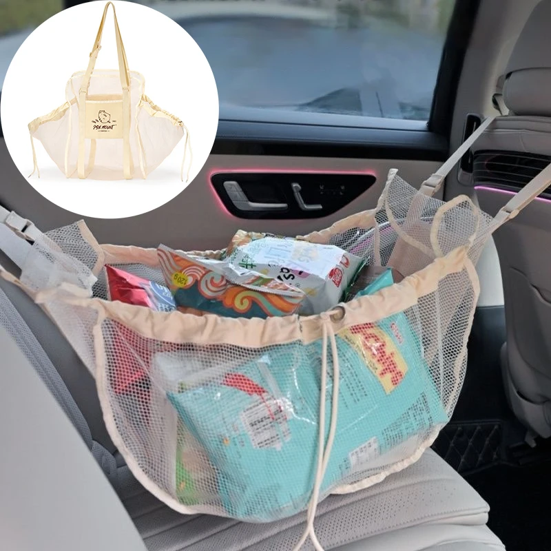 Bolsa de compras para asiento trasero de coche, gran capacidad, asiento trasero de coche, bolsa colgante para respaldo medio, bolsa de almacenamiento al aire libre para Picnic en la playa