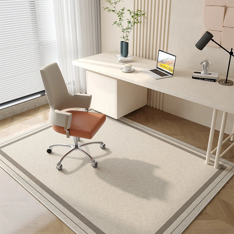 VIKAMA Wabi-Sabi Line Pattern Chair Mat Anti Slip Quiet Rug for Office Bedroom Dressing Table Household Home Decor