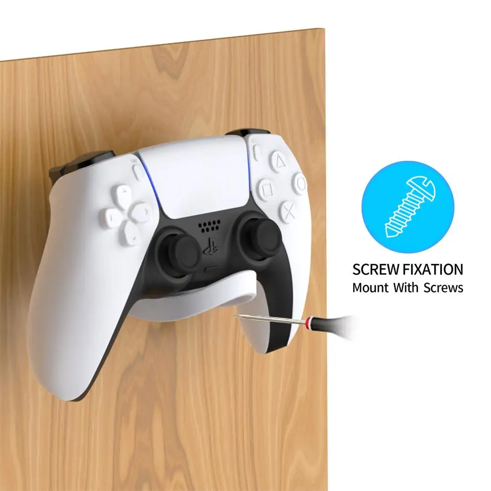 2-in-1 Game Controller Headphone Hook Wall Mount Hanger Compatible For Ps5 Console Host Handle Bracket Game Accessories