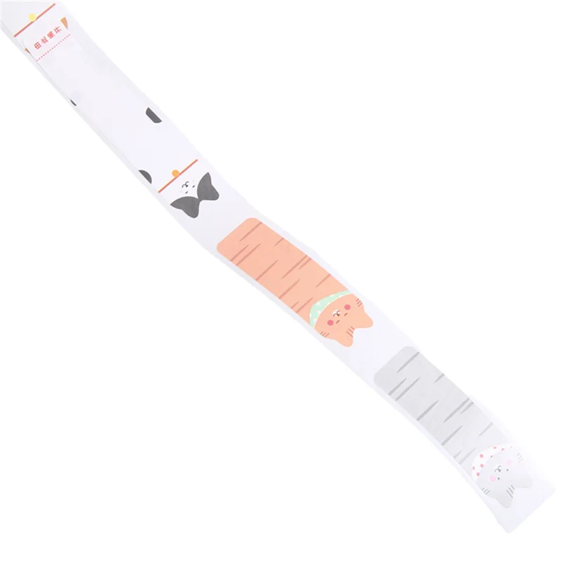 AED5-Label Maker Tape, Black On Cats Patterns Vertical Label Tape, Special Shapes Self-Adhesive Sticker , 12 X 40Mm 3-Roll