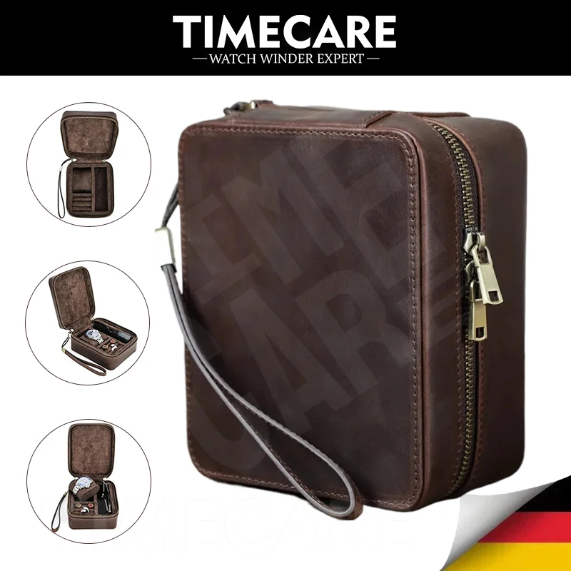 

Portable Storage Sleeve for Glasses and Watches in Genuine Leather