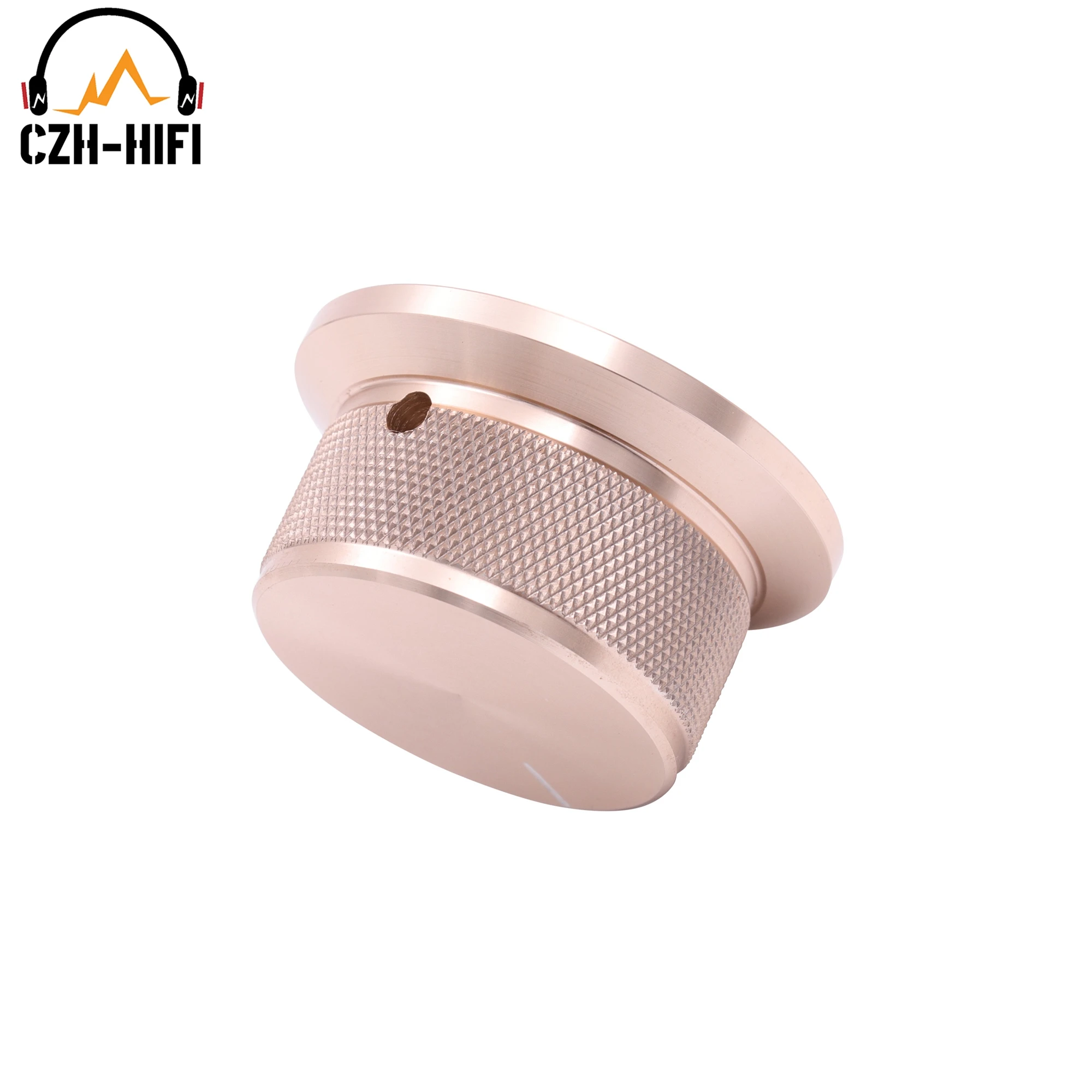 1pc 50x25mm Audio Volume Control Knob CNC Gefräste Solide Aluminium Knob für CD-Player Verstärker Radio plattenspieler Lautsprecher Gitarre – Detail 8
