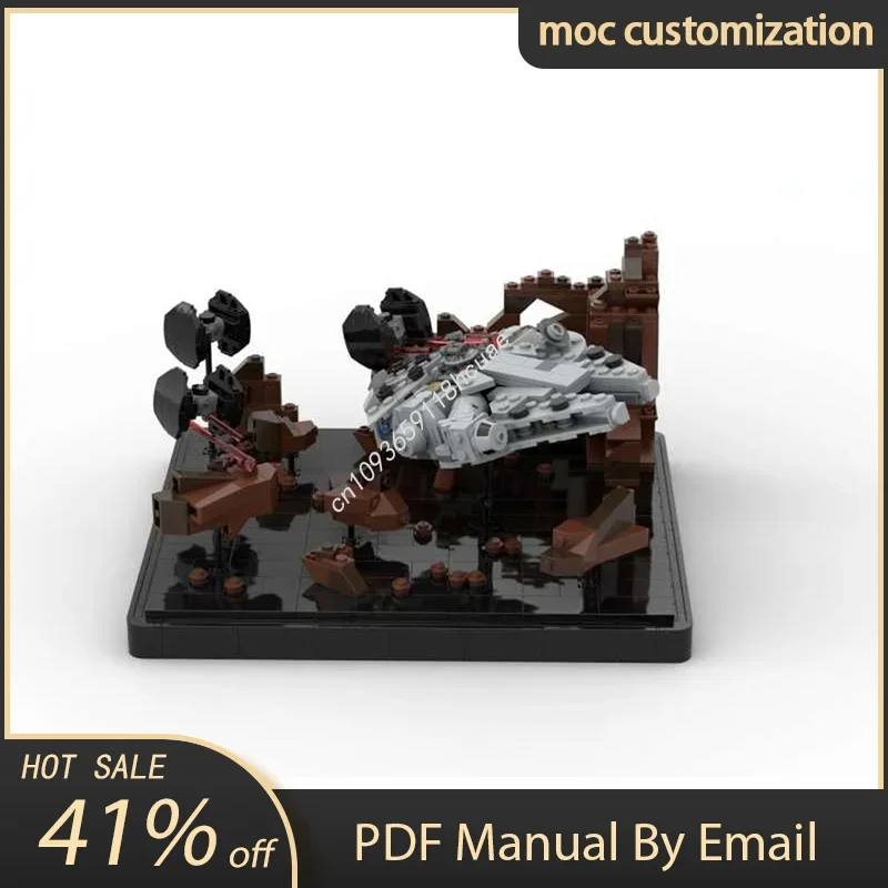 

834pcs Moc Star Battle Battle Movie Asteroid Chase V3 Scenario Model Building Blocks Diy Creative Assembly Bricks Toy Gift