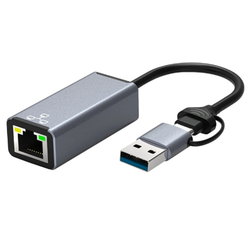 

Сетевая карта USB Type-C на RJ45, 1000 Мбит/с, 1 шт.