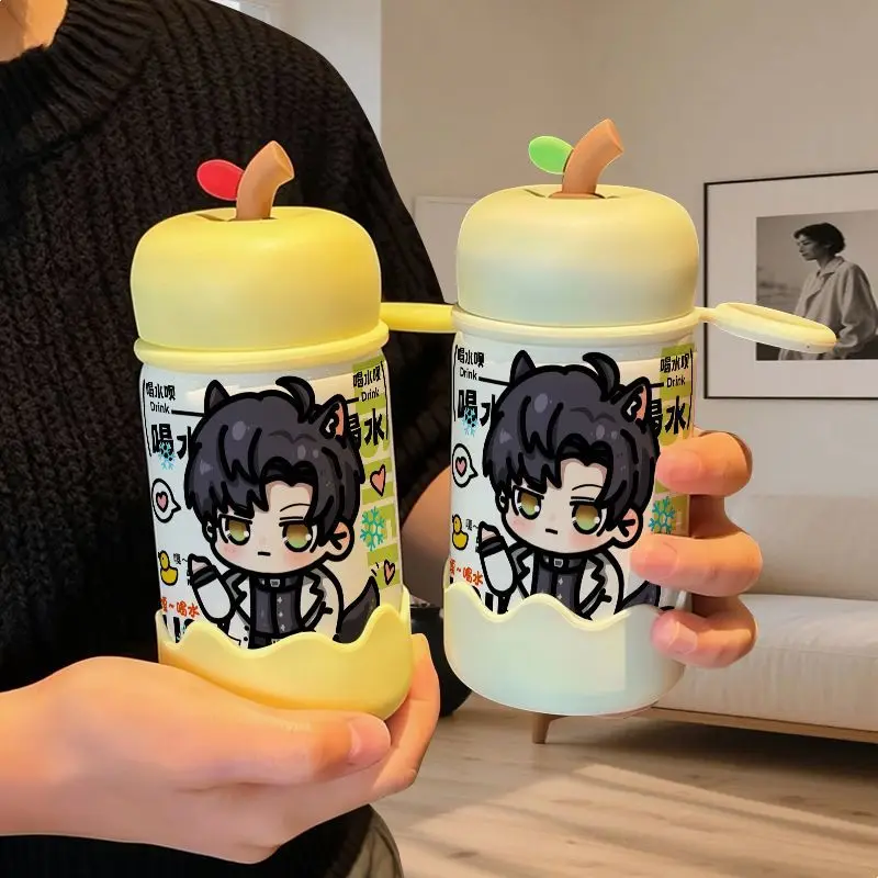 Em estoque amor e espaço profundo anime 2025 jogo cos zayne unissex 15x6.5cm dos desenhos animados copo de água isolado de aço inoxidável presente