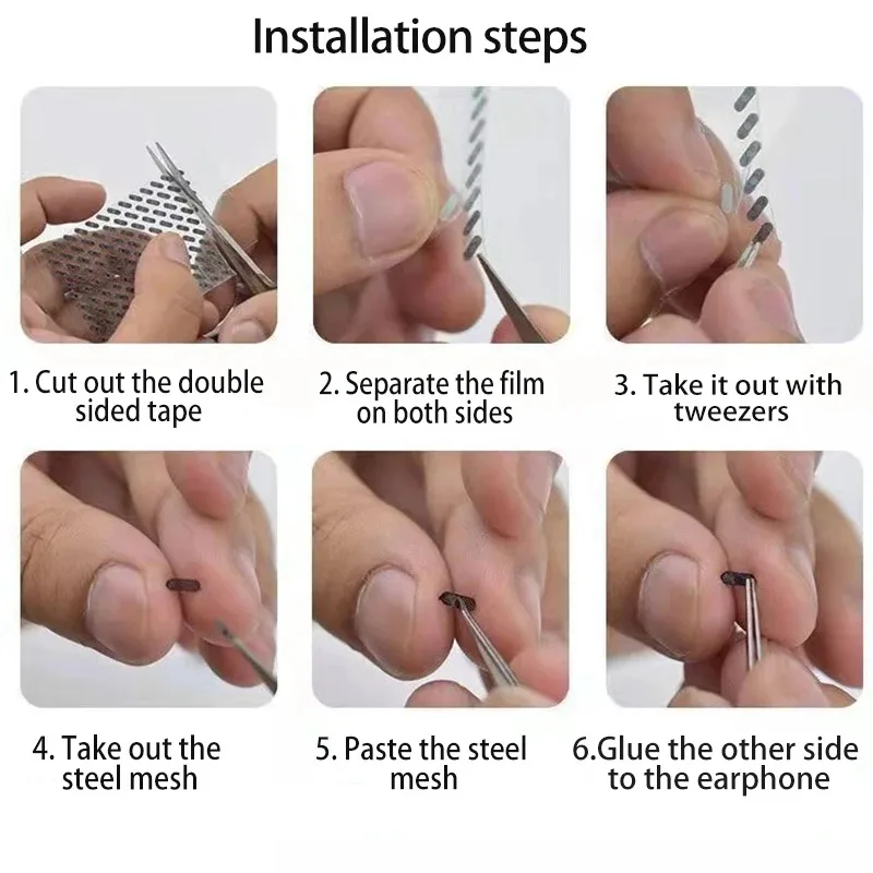 Metal Replace Back Net Top Filter Sound Outlet Anti-rust Sticker Earpiece Handset Net for Airpods 3 Replaceable Earphone Net