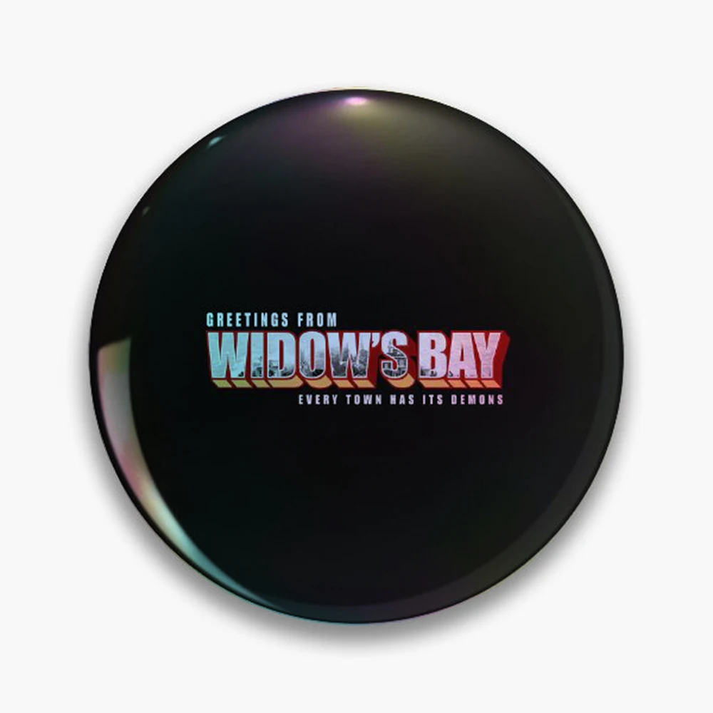 Greetings From Widow's Bay - Widow's Bay Pin Holographic Star Heart Pin Brooches Laminated Button Fashion Accessory