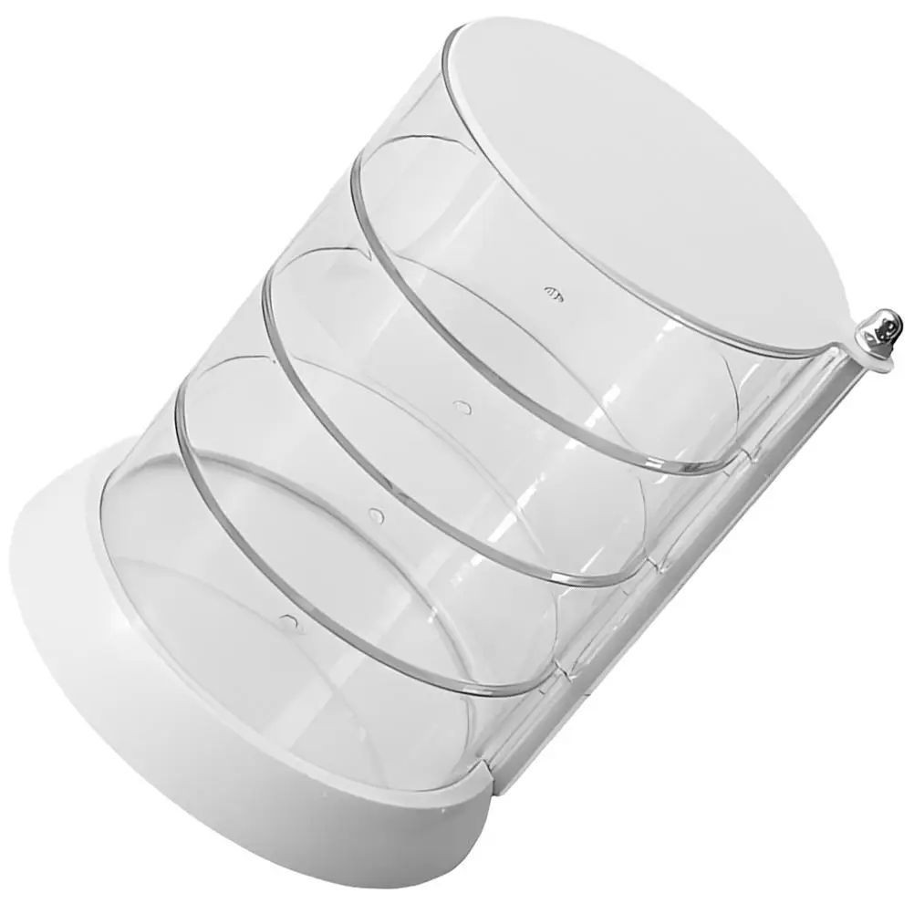 Multi layer Jewelry Box 4 Tier Rotatable ganizer for Earrings Necklaces Rings Hair Clips Accessories Display Home Bedroom