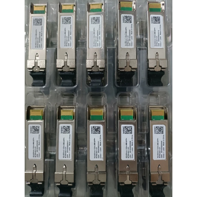 for  34060607 MTRS-6A11-01 6G SFP+ 850nm Duplex LC MMF 120m DDM Optical Transceiver Used Tested