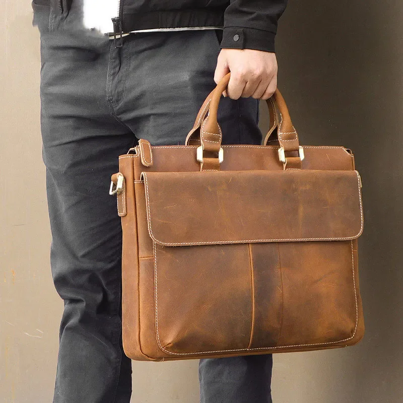 Sacs à main formels d'affaires pour hommes, sac pour ordinateur portable, sacs à main de créateurs, étui à bombes vintage, mode de luxe, qualité supérieure, livraison directe, 2024