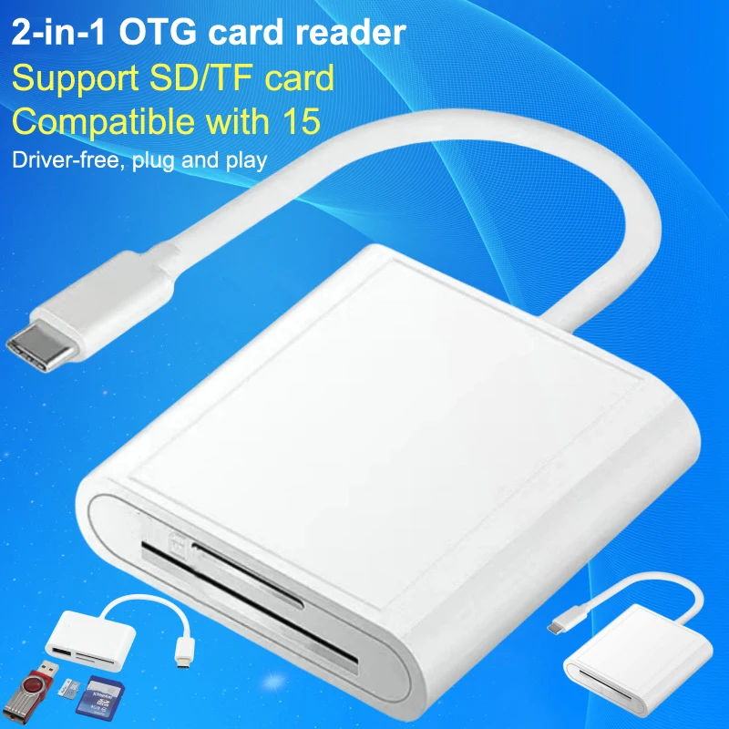 Type-c Mobile Phone Adapter TF+SD Two-in-one Docking Station Is Widely Compatible With Card Reader Data Cables