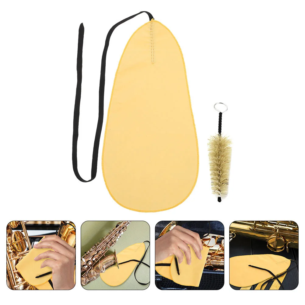 

1Set Saxophone Cleaning Kit with Cloth Brush Interior Maintenance Professional Sax Care Tools Flute Clarinet Oboe Music