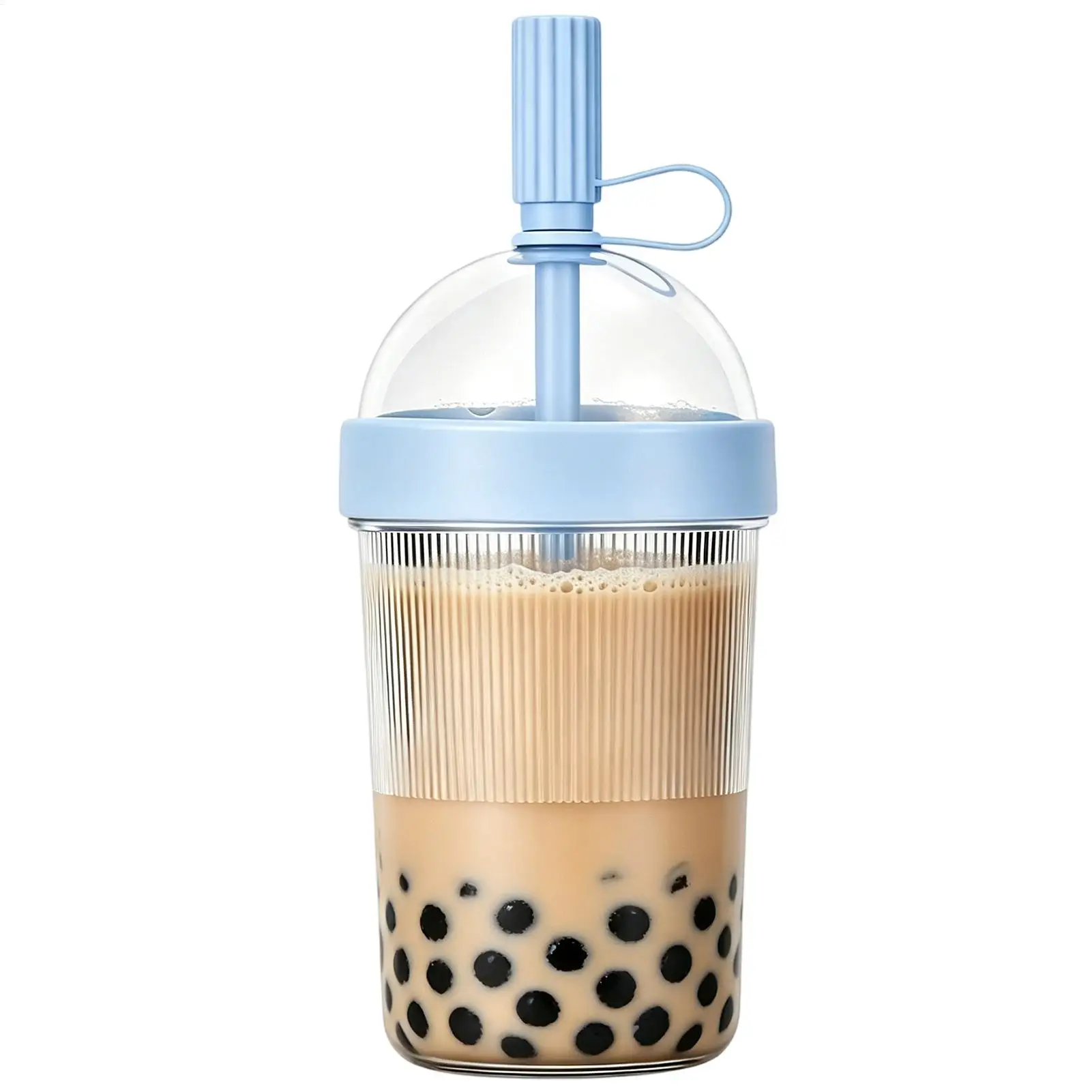 Coffee Cups With Lids And Straw Reusable Drinkware Leak-proof Drinking Cup Bubble Tea Mug for Office Outdoor Sports Tourists