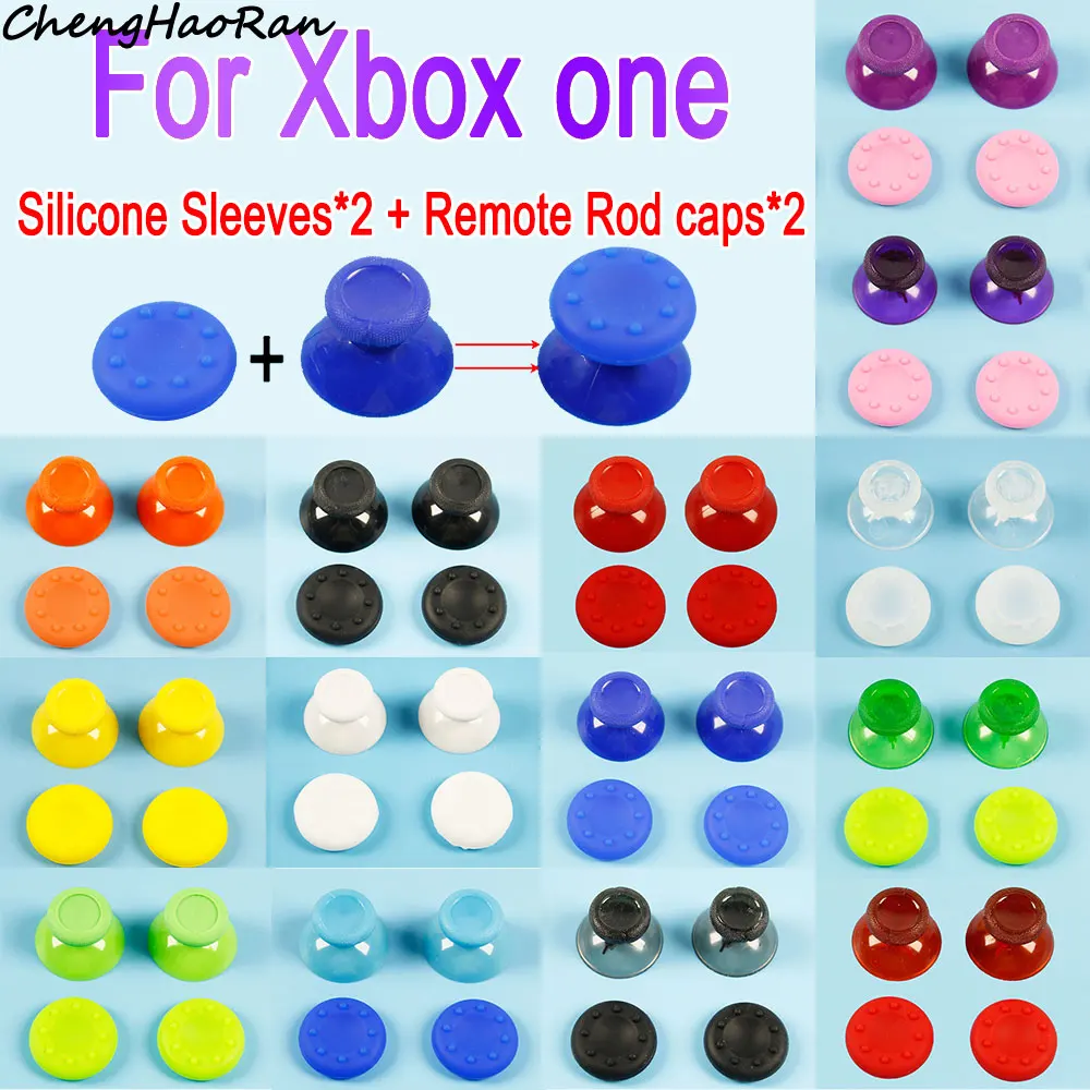 1 Piece Silicone Thumb Grip Cover & Joystick Remote Stick Button For Xbox One Controller Replacement Repair Accessories