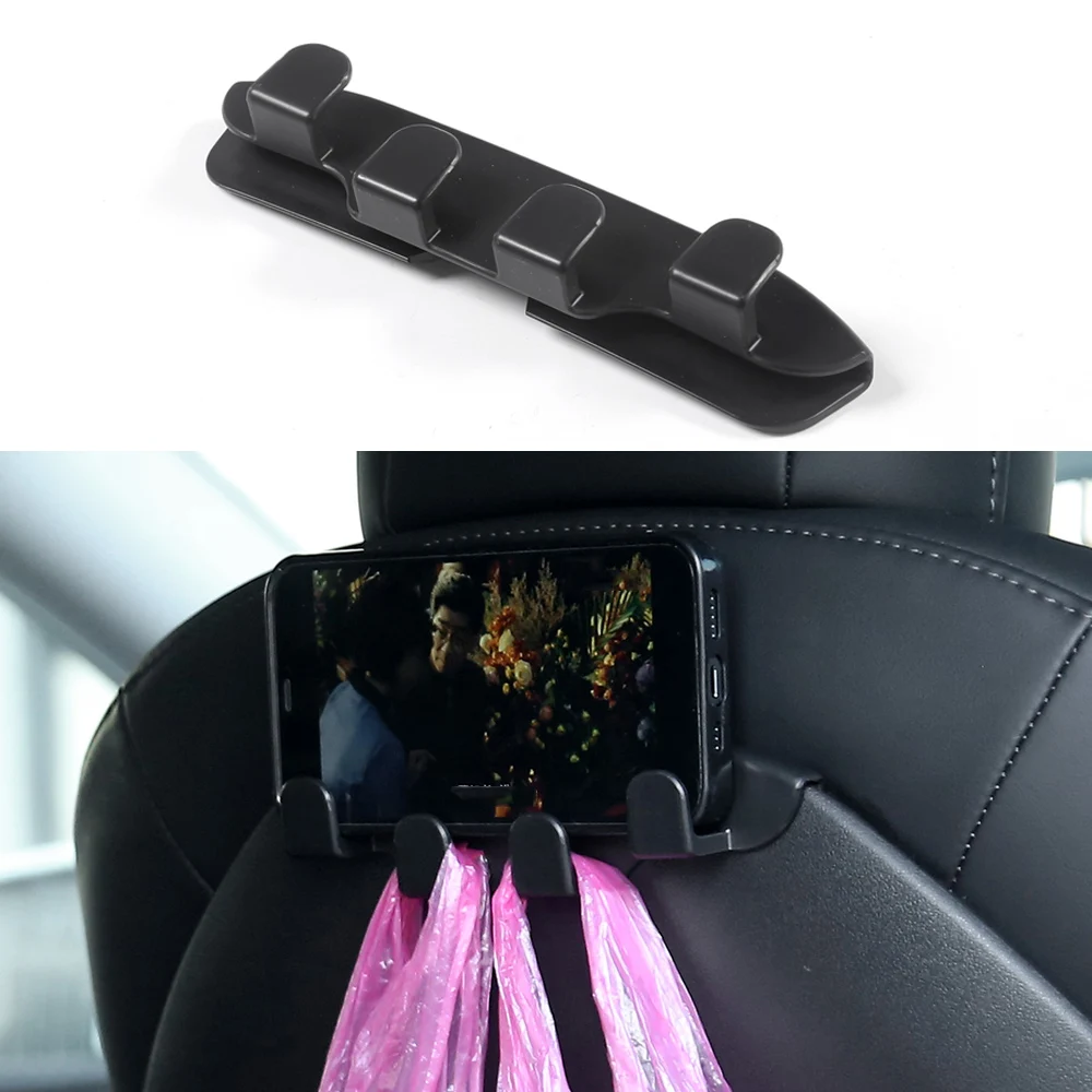 For Tesla Model 3 Y S X Seat Backrest Hook Front Seat Hanger ABS Storage Rack New Model 3 Highland Car Accessories 2017-2024