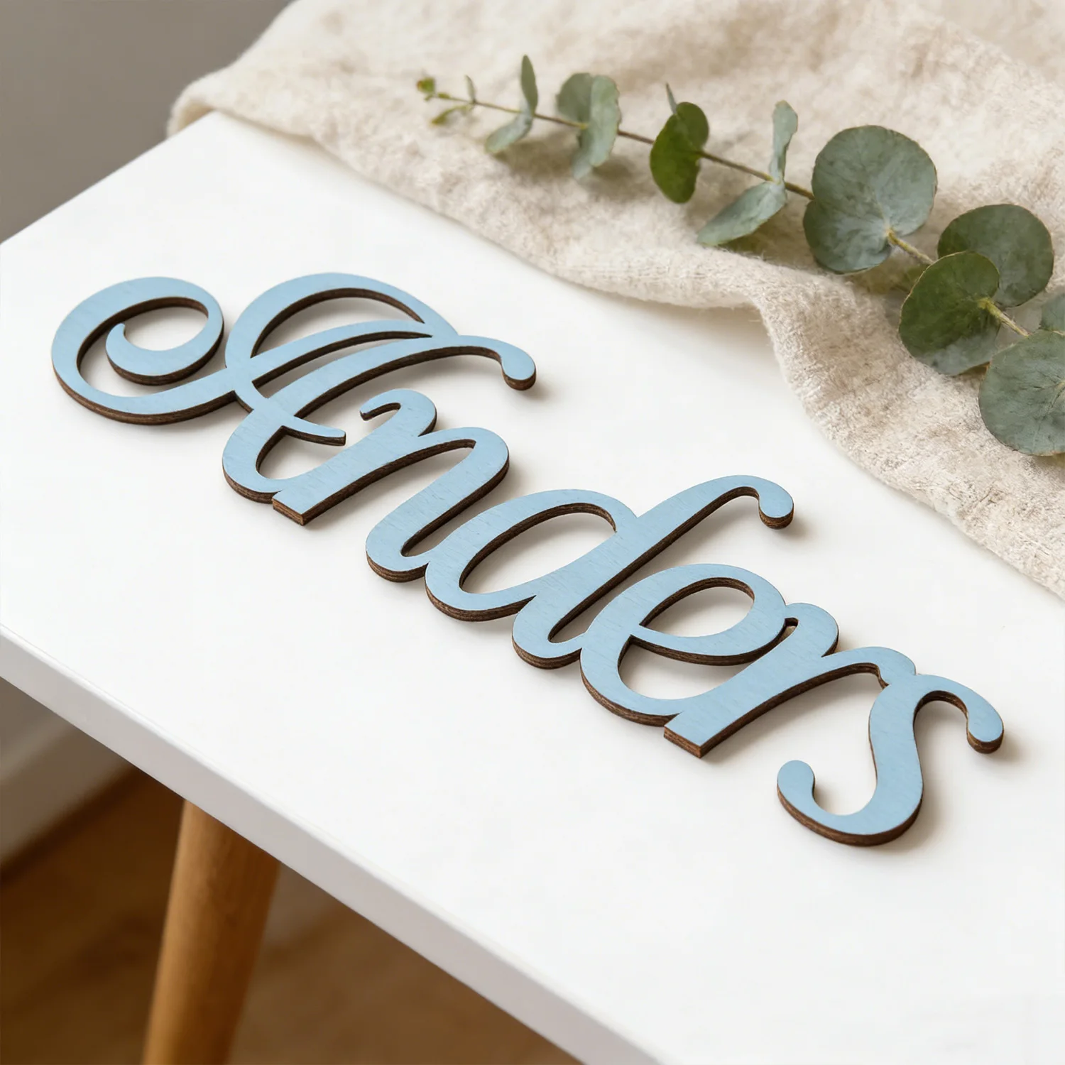 1pc Customized wooden wall nameplate, Customizable letters or names, Baby room decoration, customized gifts