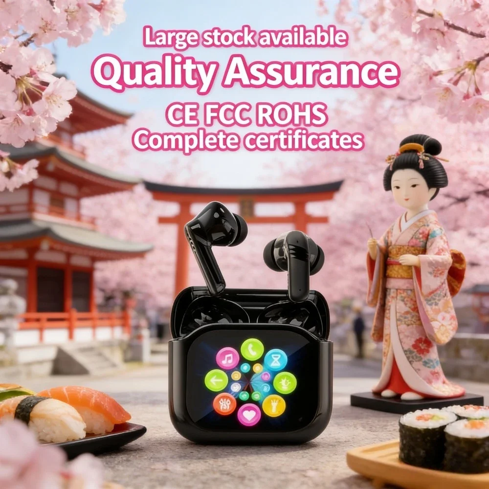 High Appearance Value Wireless Earbuds Active Noise Cancellation HD HIFI Sound for E‑Sports Games Music Movie Entertainment Dail