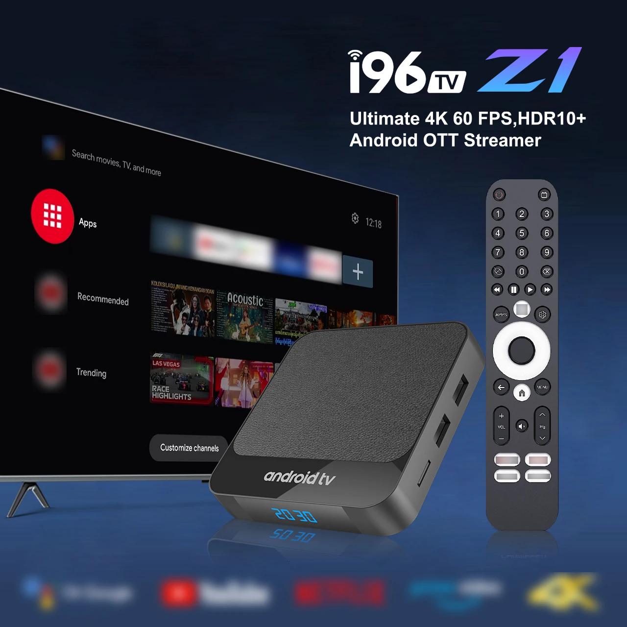 Smart TV Box I96 Z1 4+32GB And - Home Cinema Rack avaliação e preço