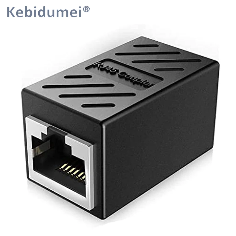 RJ45 Connector Female to Female Network LAN Connector Adapter Cat7/6 Coupler Extender Ethernet Cable Extension Converter