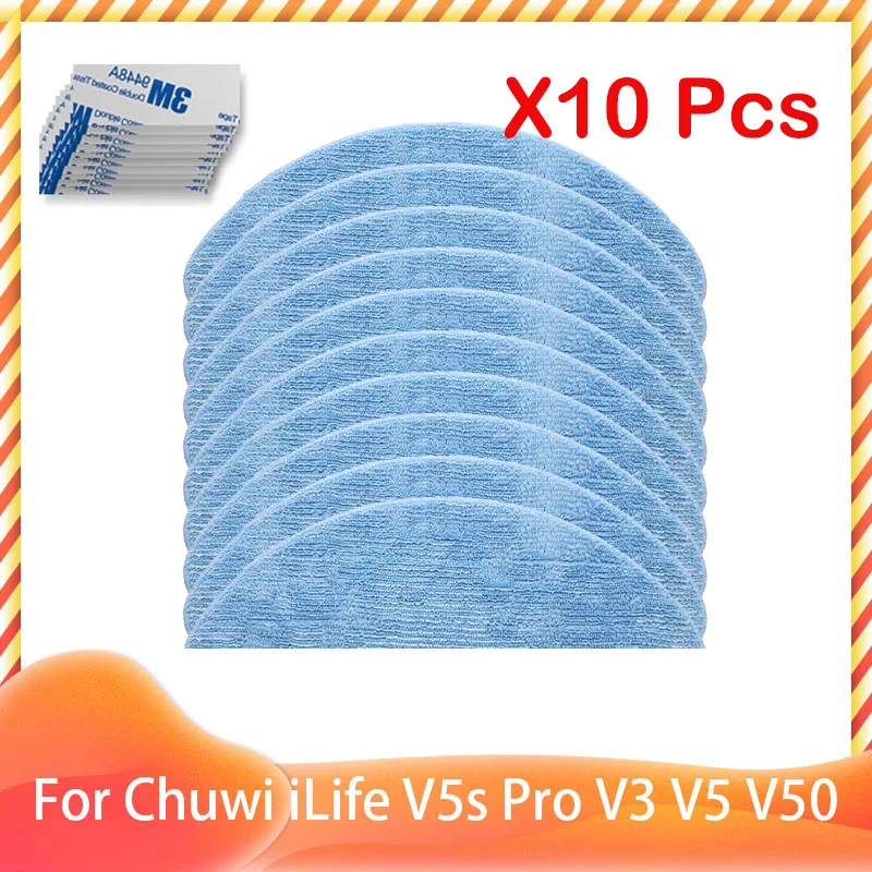 Mop Cloth Rag For iLife  V50 V55 V3 V5s Pro V3s V5 V5s Smart Mop Robotic Vacuum Cleaner For Clean Robot Part Accessories Spare