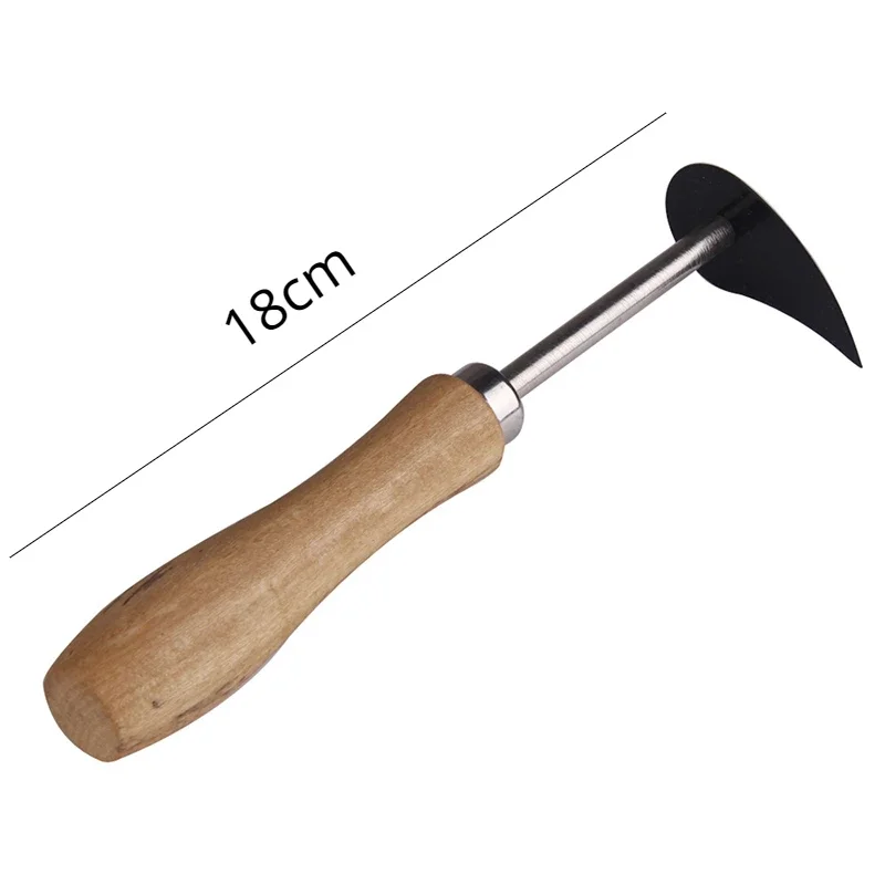 Herramientas de alfarería de acero de tungsteno, cuchillo para pelar arcilla con mango de madera, juego de herramientas para cerámica y cerámica, 3