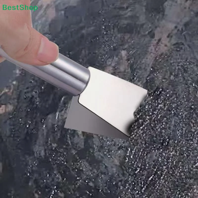 〔Q〕Heavy‑Duty Stainless‑Steel Scraper Shovel, Weed Moss Grime Remover Hand Tool for Courtyard, Tile, Wall Cleaning