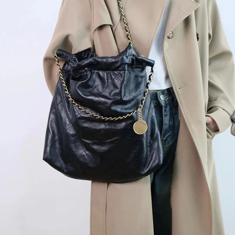 

Luxury goods [A-A] genuine leather shoulder bag for women 2024 counter quality messenger bag fashionable textured ladies bag