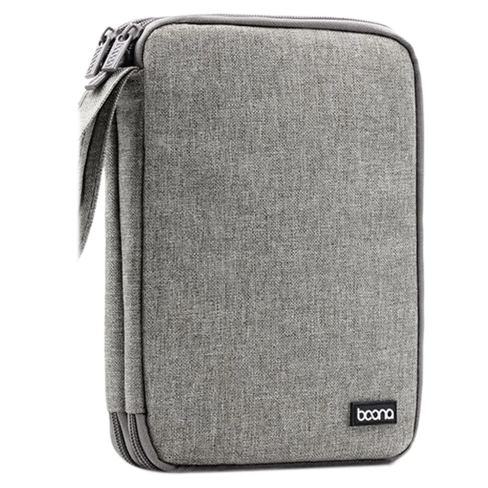 BOONA Portable Waterproof Multifunctional Storage Bag for iPad Mini, Hard Disk Box, Headphone Cable, Data Cable, Phone